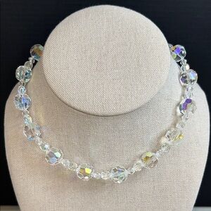 Elegant Crystal AB Beaded Necklace